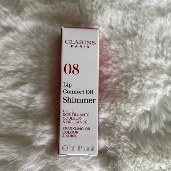 NIB Clarins Lip comfort oil shimmer in burgundy wine 7ml - Picture 1 of 4